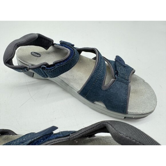 Dr. Scholls Women's Adelle Sandals Size 10M Navy Suede Comfort Casual Strappy - Picture 9 of 12
